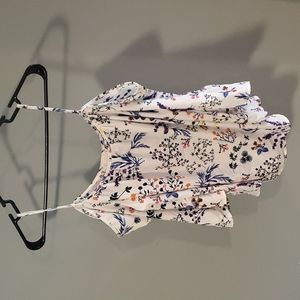 Kaileigh off shoulder printed lightweight blouse